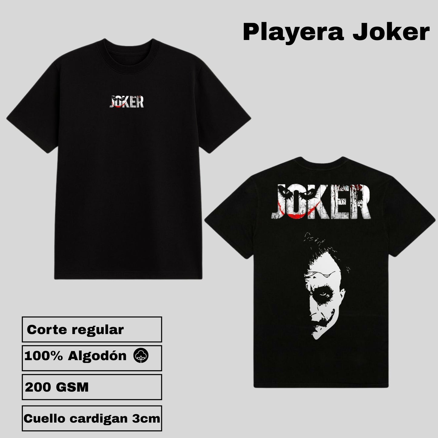 Playera THE JOKER |Unisex 100% Algodón Premium – MA UrbanFit