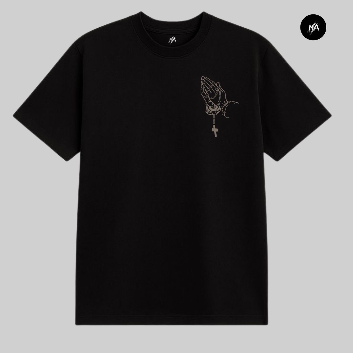 Playera Salmo 91 Negra | Semi Oversize 250 GSM